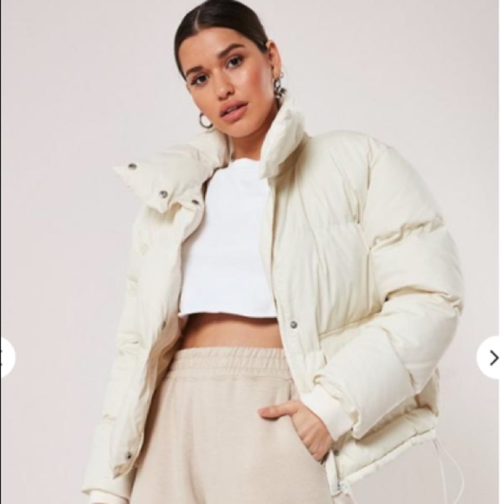 Cream Puffer Coat